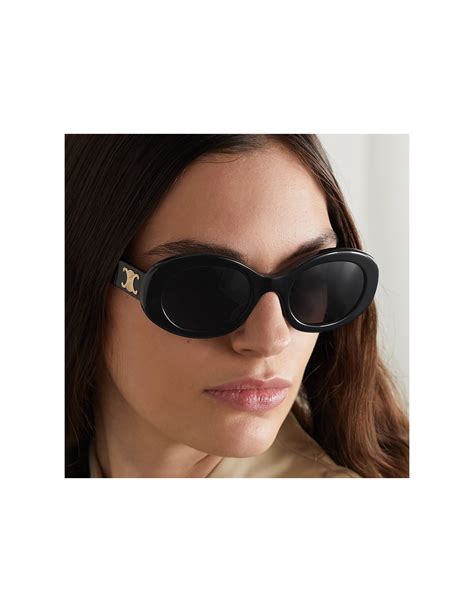 Celine Triomphe CL40194U Oval Sunglasses.